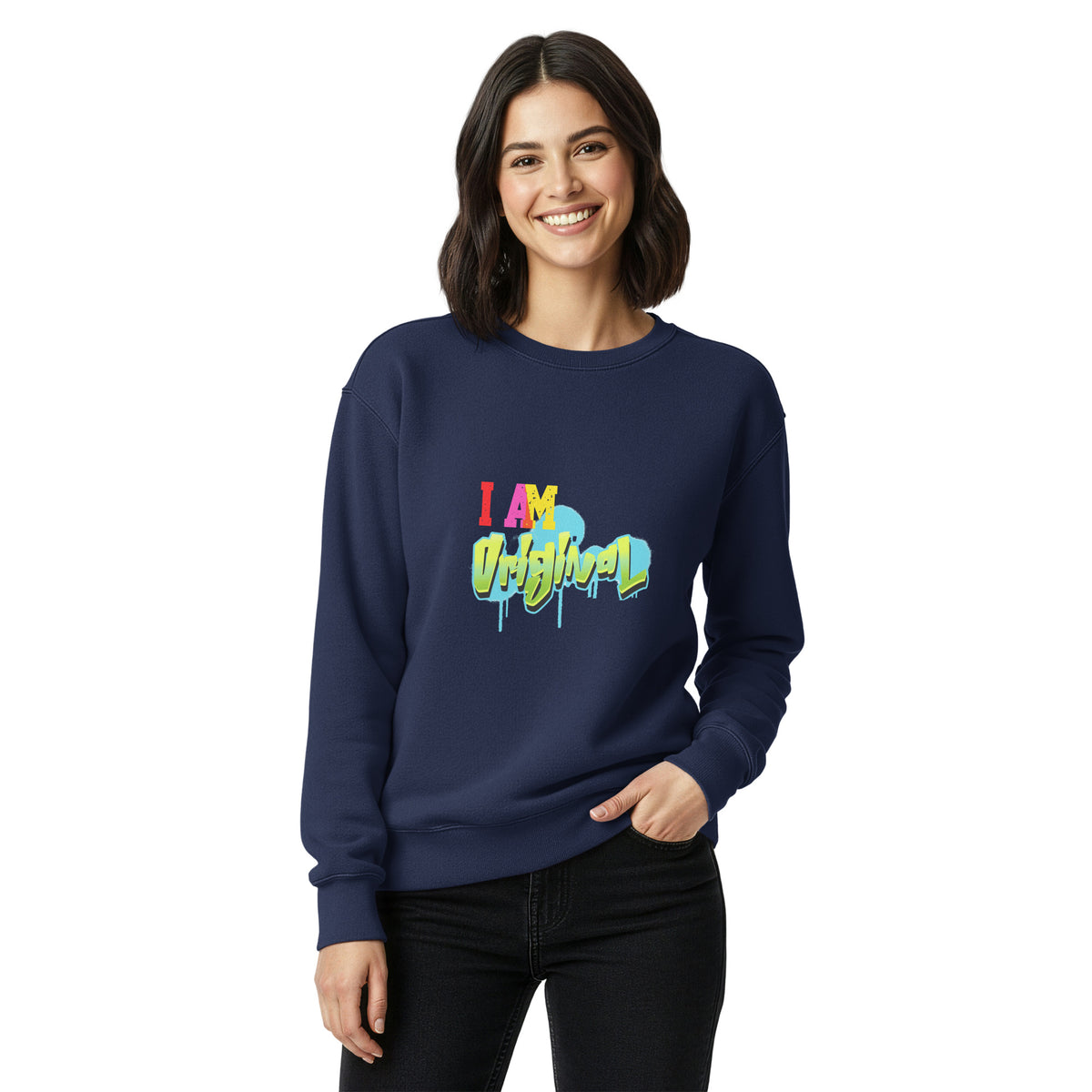 Urban Style ''I Am Original'' Graphic Sweatshirt for Women