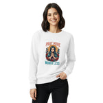 Vintage Style Religious Pray More Women's Graphic Sweatshirt