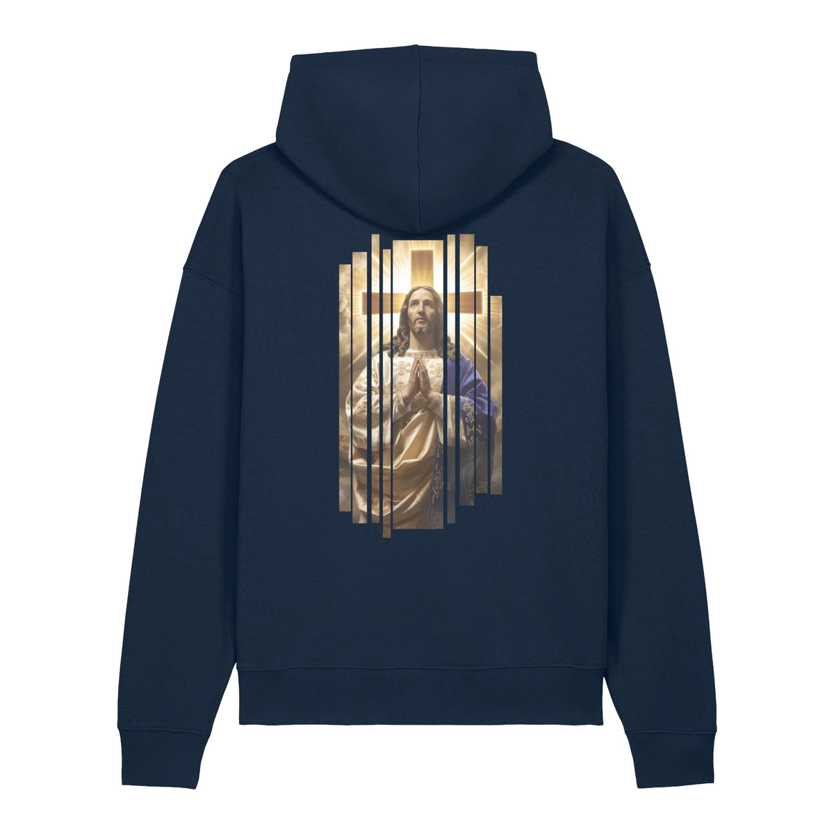 Divine Light Jesus Art Premium Soft Cotton Streetwear Hoodie for Men