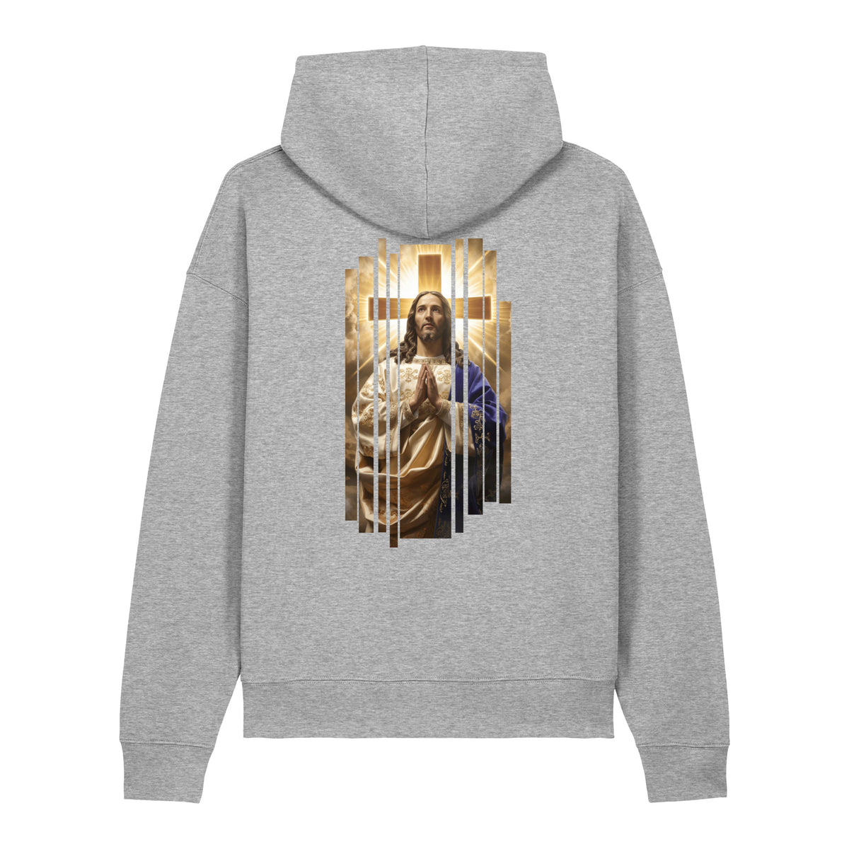 Divine Light Jesus Art Premium Soft Cotton Streetwear Hoodie for Men
