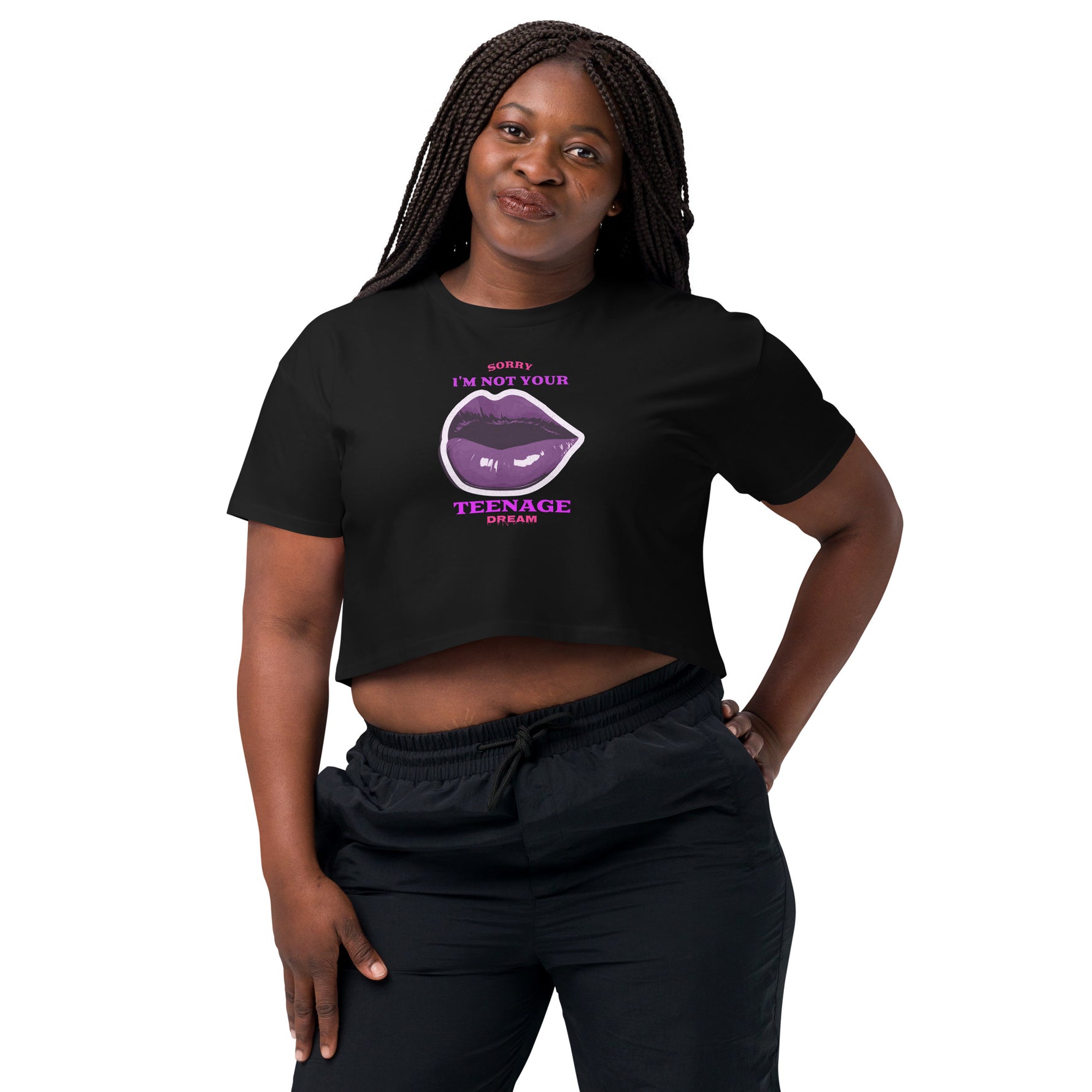 ''Sorry I’m Not Your Teenage Dream'' Women’s Crop Tee