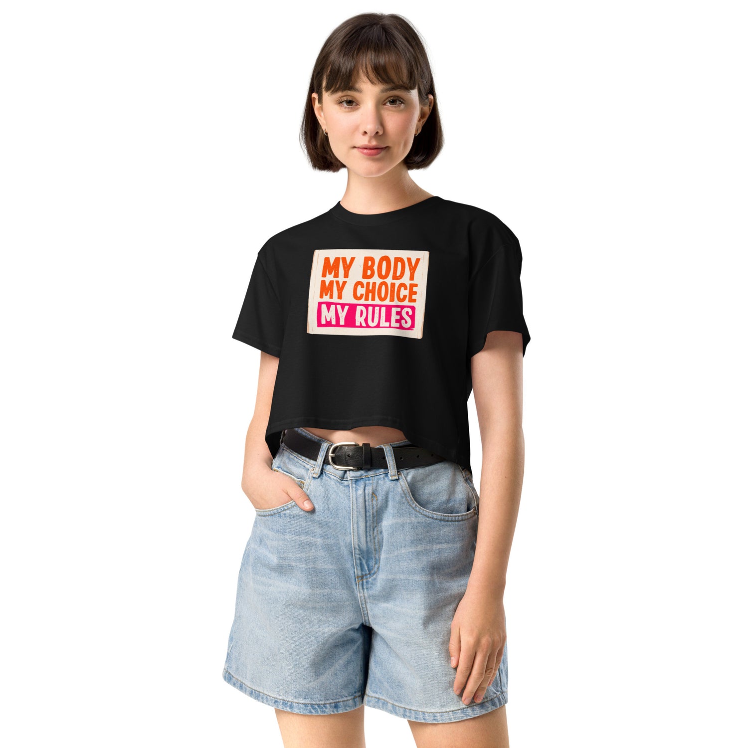 Women’s My Body My Choice Crop T-Shirt