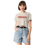 Bold Graphic CENSORED Women’s Crop Tee