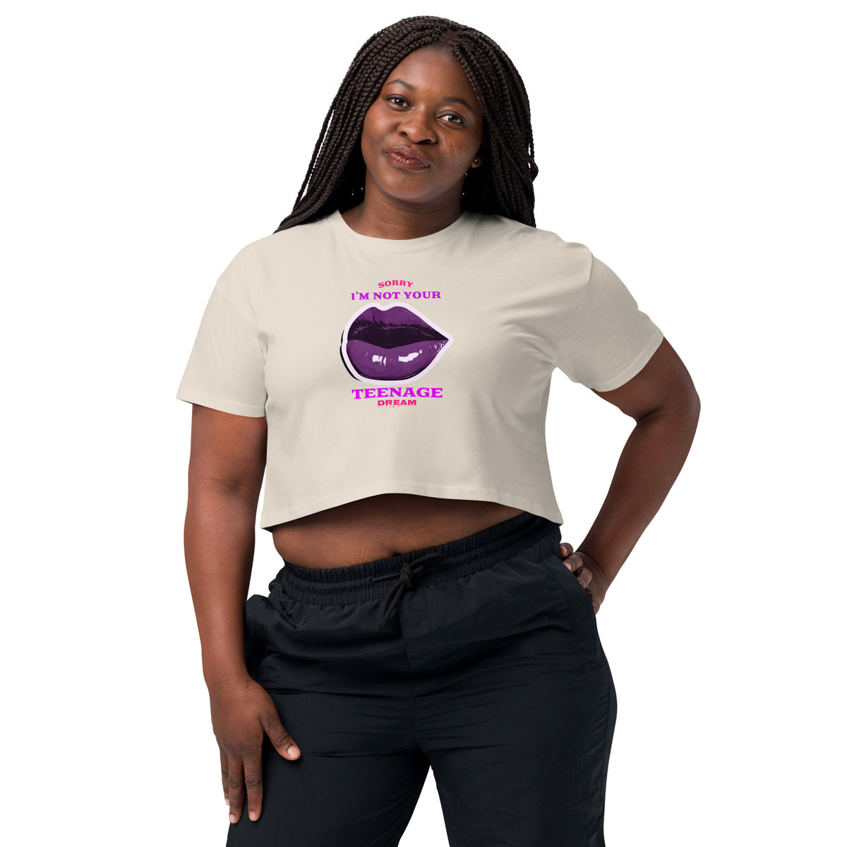 ''Sorry I’m Not Your Teenage Dream'' Women’s Crop Tee