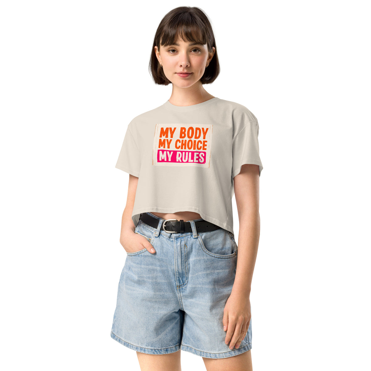 Women’s My Body My Choice Crop T-Shirt
