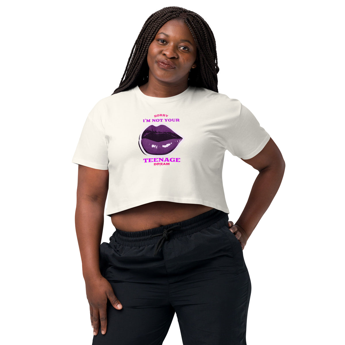 ''Sorry I’m Not Your Teenage Dream'' Women’s Crop Tee