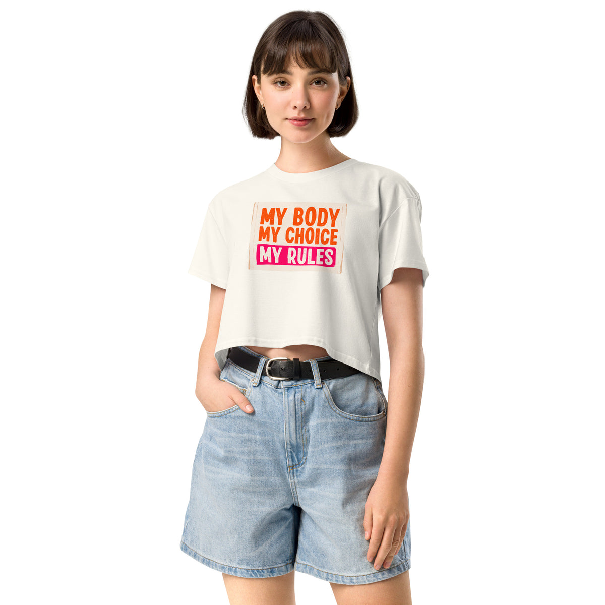 Women’s My Body My Choice Crop T-Shirt