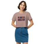 Vintage Jesus Saves Crop Tee for Women