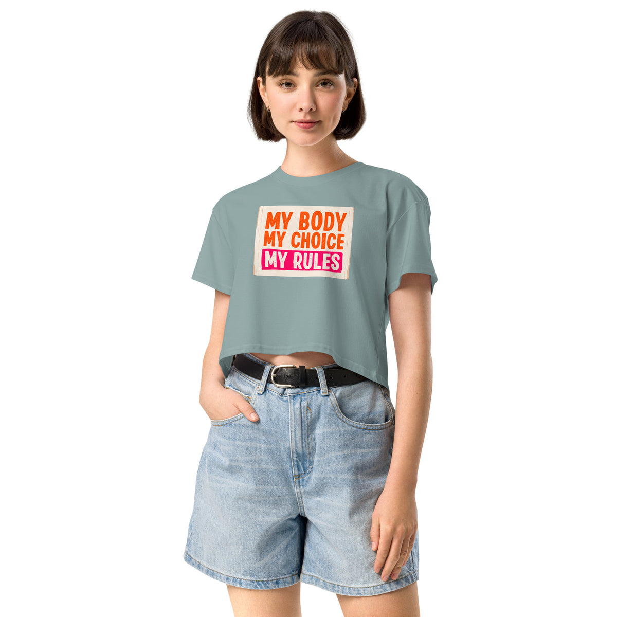 Women’s My Body My Choice Crop T-Shirt