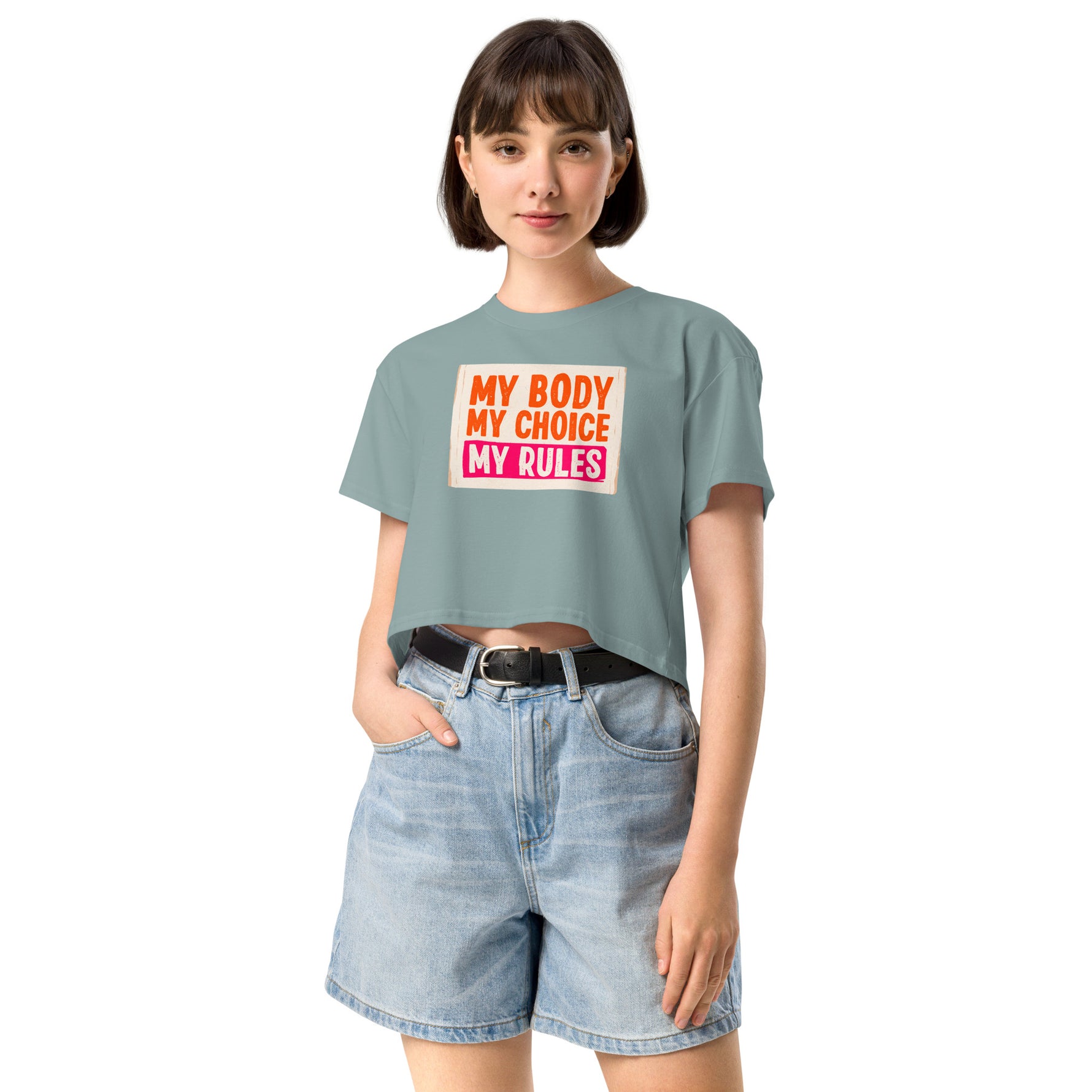 Women’s My Body My Choice Crop T-Shirt