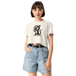 I Am Lovely Funny Cat Crop T-Shirt for Women