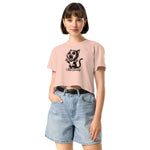 I Am Lovely Funny Cat Crop T-Shirt for Women
