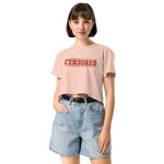 Bold Graphic CENSORED Women’s Crop Tee