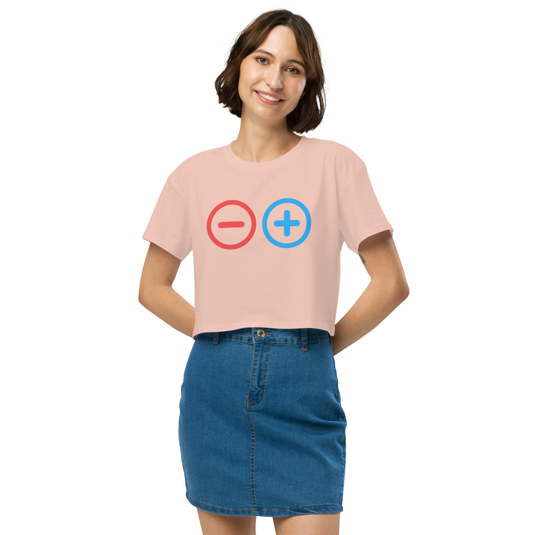 Plus Minus Women’s Graphic Crop Tee