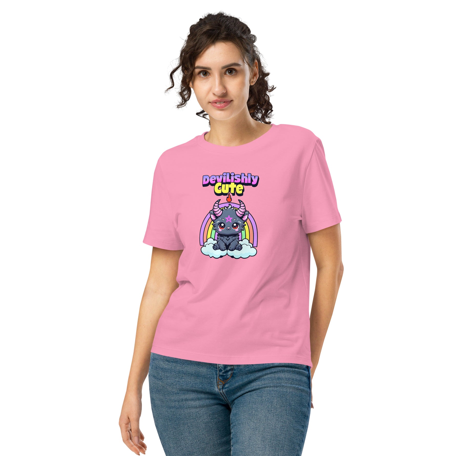 ''Cute Devil'' Women's Softstyle Graphic Tee