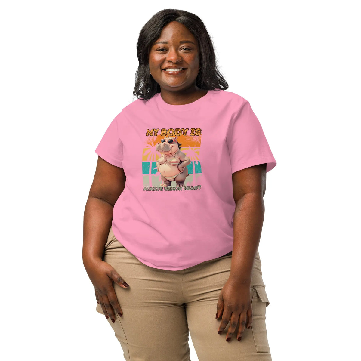 Body Positive Hippo Bikini Tee for Women