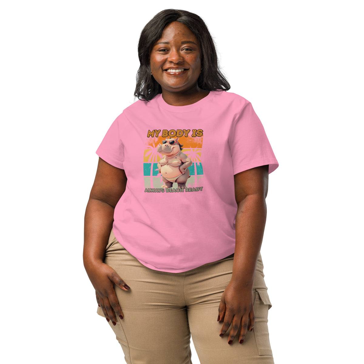 Body Positive Hippo Bikini Tee for Women