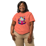 Rainbow Cat Graphic Tee For Woman