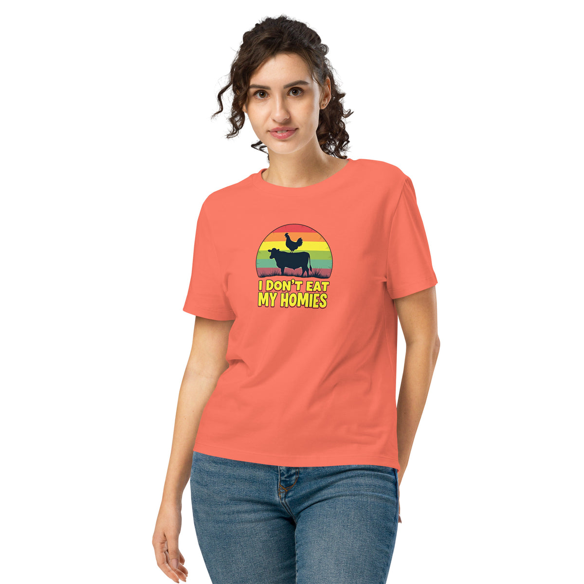 ''Don't Eat My Homies''  Vegan Women's Graphic Tee