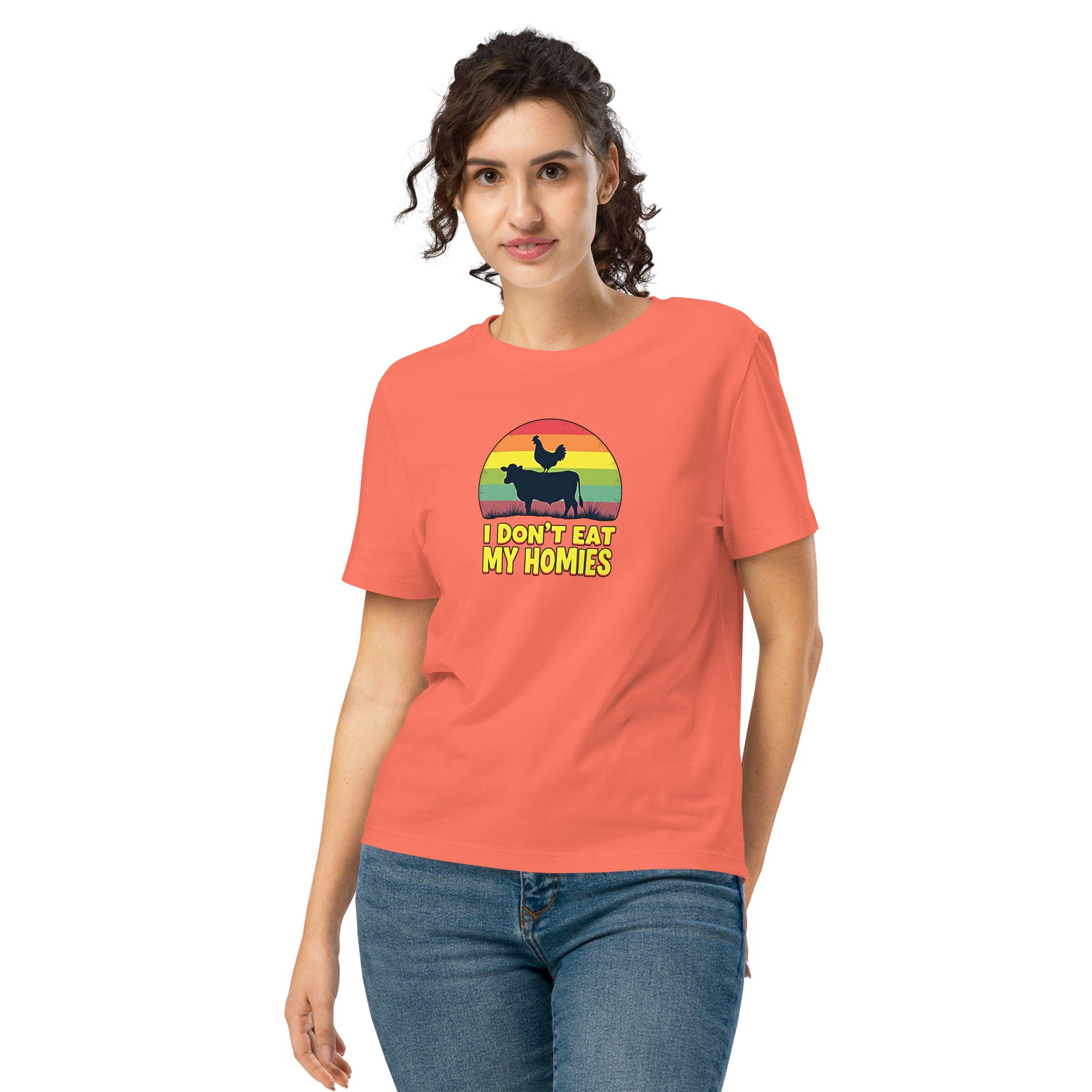 ''Don't Eat My Homies''  Vegan Women's Graphic Tee