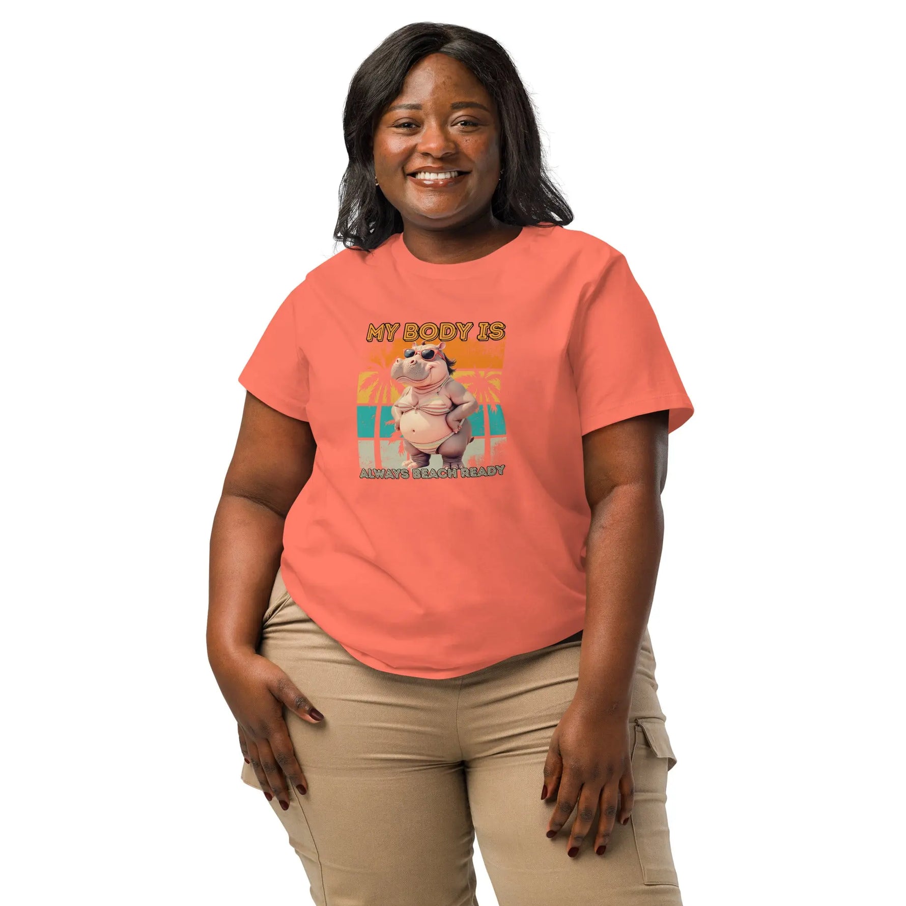 Body Positive Hippo Bikini Tee for Women