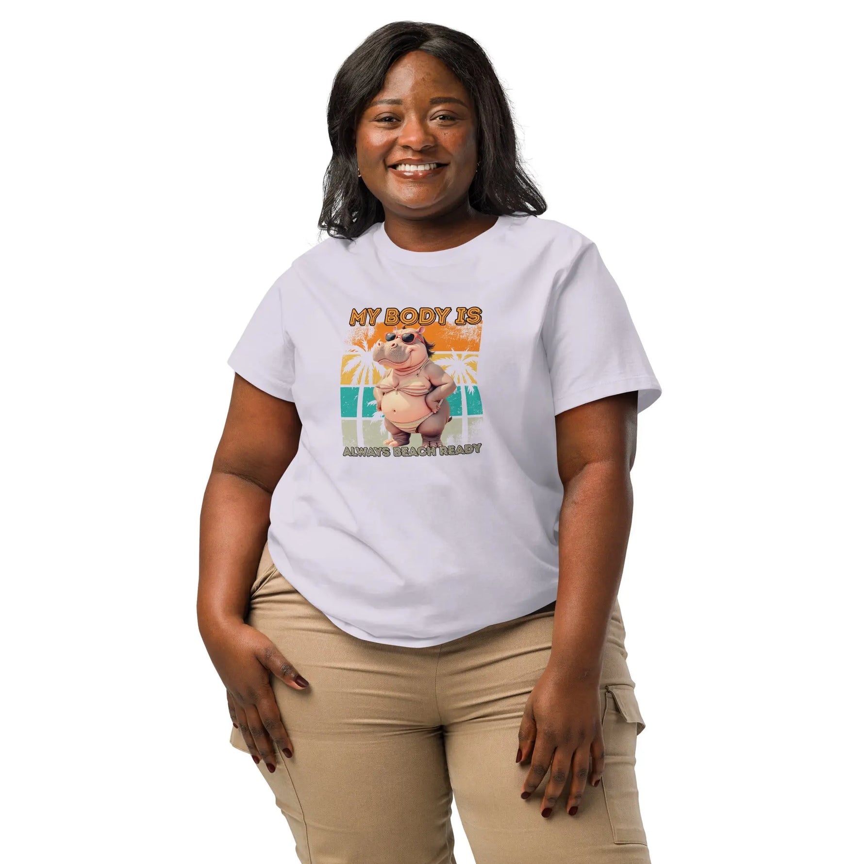 Body Positive Hippo Bikini Tee for Women