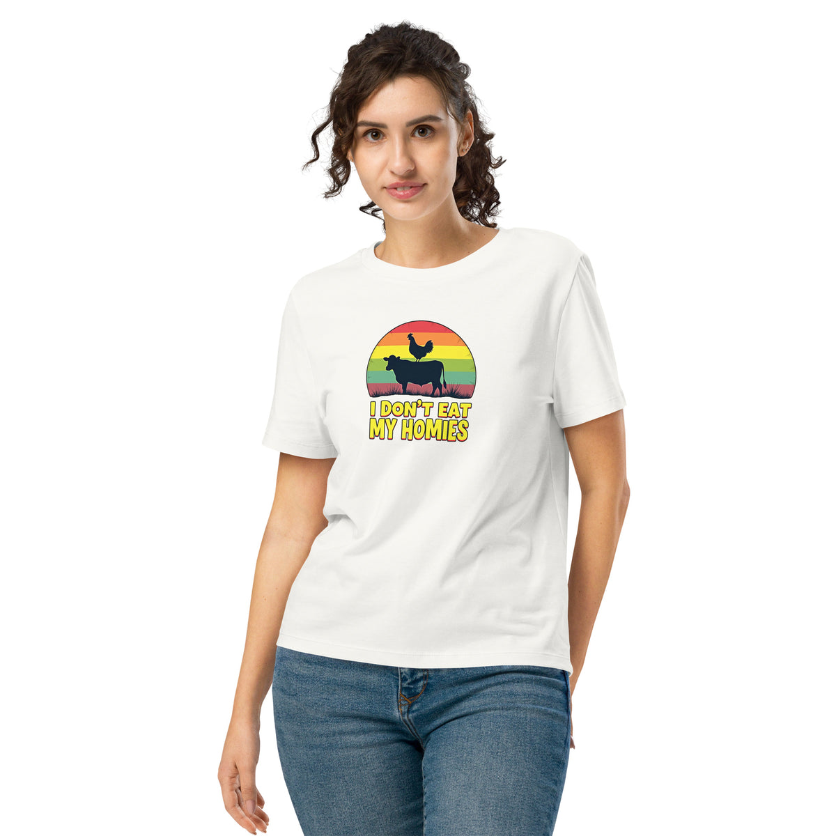 ''Don't Eat My Homies''  Vegan Women's Graphic Tee