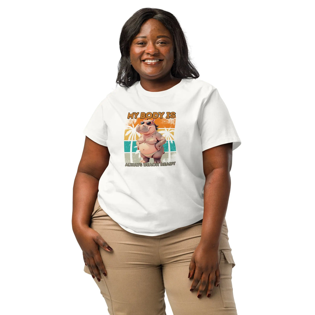 Body Positive Hippo Bikini Tee for Women