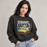 Women's Straight Outta Bed Crewneck Eco-Friendly Sweatshirt