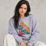 I Am Not Perfect Retro Graphic Organic Cotton Women's Sweatshirt