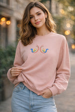 Women’s Embroidered Abstract Bird Sweatshirt